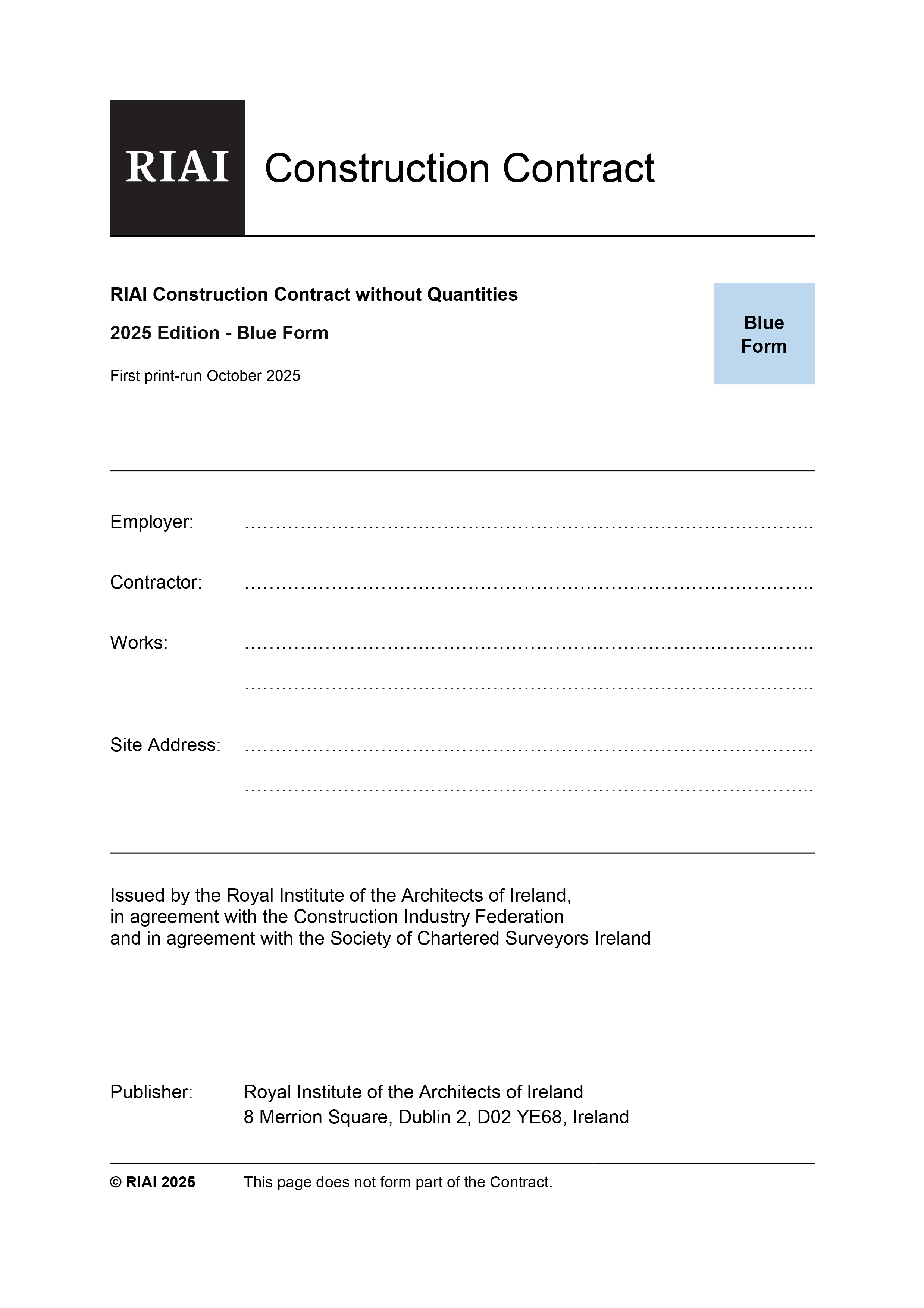 Construction Contracts 2025