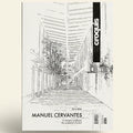 Cover of 'El Croquis' magazine featuring a architectural drawing and text about Manuel Cervantes.