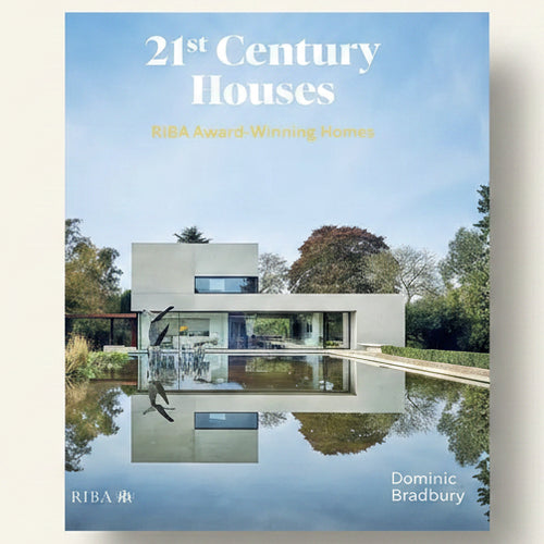 Book cover of '21st Century Houses: RIBA Award Winning Homes' with a modern house and pool.