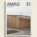 Cover of AMAG International Architecture Technical Magazine featuring a modern building with wooden facade.