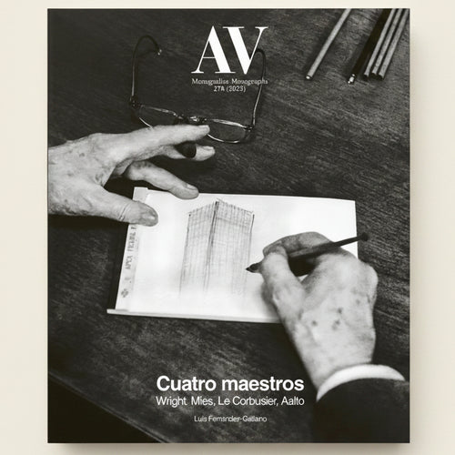 Black and white photo of hands writing on a document with glasses and pencils on a table, featuring the 'AV' logo.
