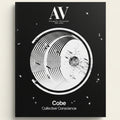 Black and white book cover for 'Cobe Collective Conscience' by Cobe, featuring a circular graphic illustration with concentric rings and abstract textures on a black background.