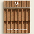 Book cover with architectural design and 'AV' logo, featuring Náall McLaughlin Architects.