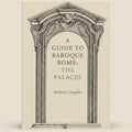 Book cover of 'A Guide to Baroque Rome: The Palaces' by Anthony Langdon with architectural design.
