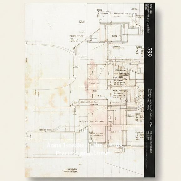 Architectural blueprint with text on a white background