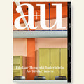Cover of a magazine with architectural design and colorful building facade.