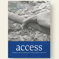 Book cover with hands holding a branch, titled 'access' about improving accessibility of historic buildings.