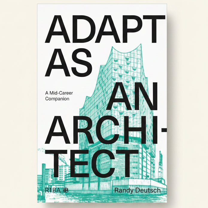 Book cover of 'Adapt as an Architect' with architectural design elements.