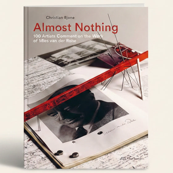 Book cover of 'Almost Nothing' by Christian Bjäne with a red object on top