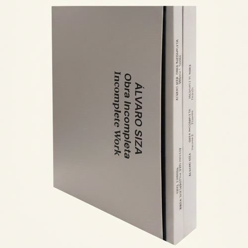 Book titled 'Álvaro Siza: Incomplete Work' with a gray cover and black text.