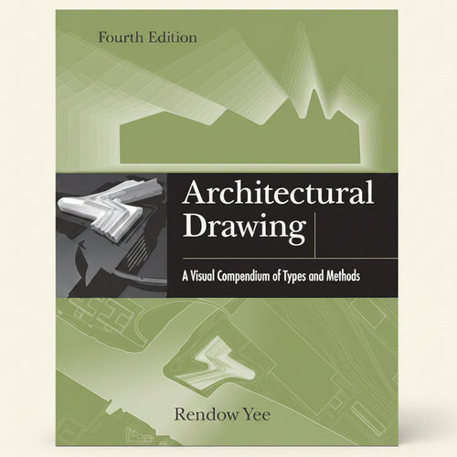 Book cover of 'Architectural Drawing' with architectural illustrations and title text.