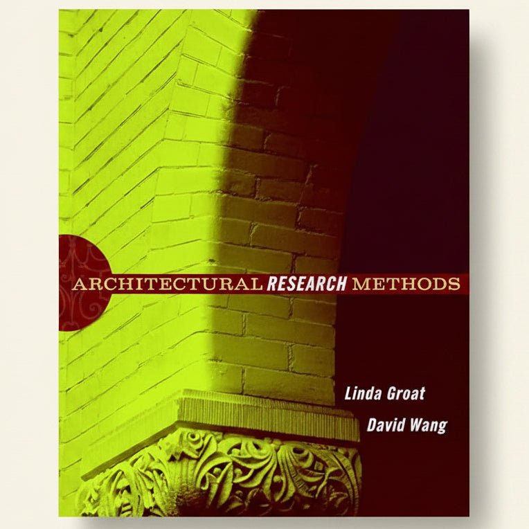 Book cover of 'Architectural Research Methods' with a brick wall design.