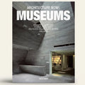 Book cover of 'Architecture Now! Museums' with a modern museum interior.