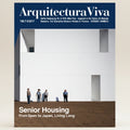 Cover of Arquitectura Viva magazine featuring a modern white building with people in front.