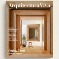 Cover of Arquitectura Viva magazine featuring a modern interior design with wooden frames.