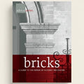 Book cover of 'Bricks: A Guide to the Repair of Historic Brickwork' with architectural elements in the background.