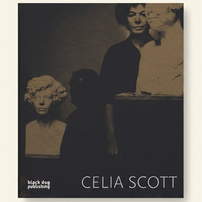 Book cover with a sculpture and text 'Celia Scott' by Black Dog Publishing