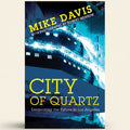 Book cover of 'City of Quartz' with a blue and yellow color scheme.