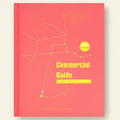 Book cover with geometric design and 'Commercial Guide' text on a red background
