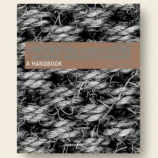 Book cover with woven pattern and 'A Handbook' text on a brown banner