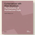 Book cover of 'Conversations with Peter Eisenman: The Evolution of Architectural Style' by Vladimir Belogolovsky with DOM Publishers branding.