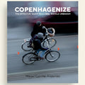 Book cover of 'Copenhagenize' with a cyclist on a bicycle.