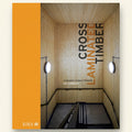 Book cover of 'Cross Laminated Timber' with a wooden interior design and RIBA logo.