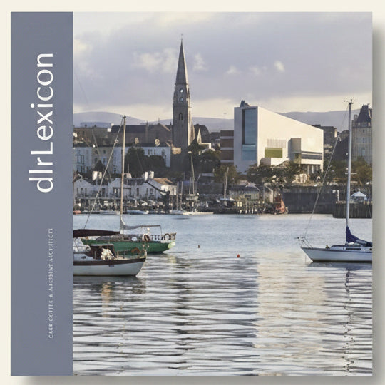 Book cover of 'dlr lexicon' with a harbor scene featuring boats and buildings.