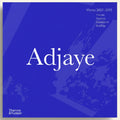 Book cover with 'Adjaye' and 'Thames & Hudson' on a blue background