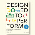 Book cover of 'Design Ed to Perform' with colorful icons and text on a white background