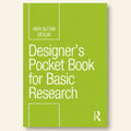 Book cover for 'Designer's Pocket Book for Basic Research' by Ann Sloan Devlin, featuring a solid lime green background with white text and a white publisher logo at the bottom right.