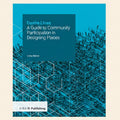 Book cover of 'Desire Lines: A Guide to Community Participation in Designing Places' by Lesley Malone with a blue background and geometric design.