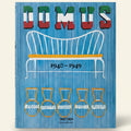 Book cover of 'DOMUS' with a chair illustration and blue background