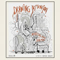 Book cover of 'Drawing Attention: Architecture in the Social Media' with architectural illustrations and text.