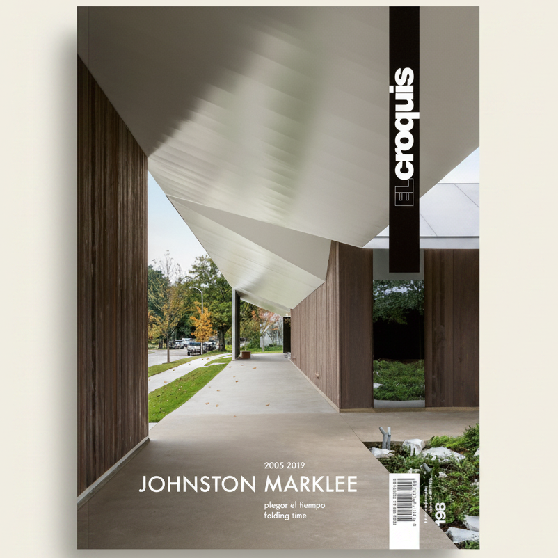 Cover of 'Croquis' magazine featuring a modern architectural design with Johnston Marklee's name.