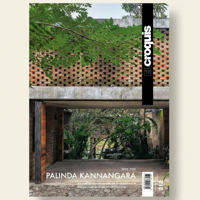 Cover of 'El Croquis' magazine featuring architectural design with greenery and text.