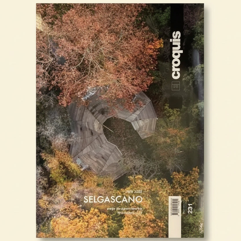 Magazine cover with autumn trees and 'croquis' branding