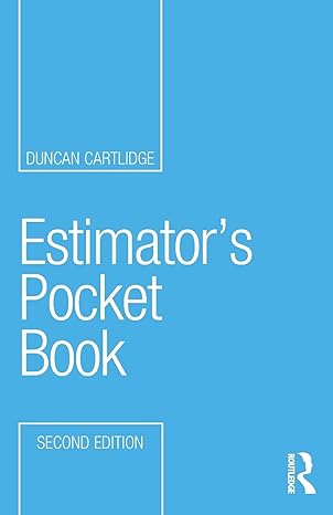 Estimator’s Pocket Book by Duncan Cartlidge 2nd edition