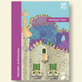 Book cover of 'Fantastic Architecture' by Mustansir Dalvi with colorful architectural design on a purple and blue background.