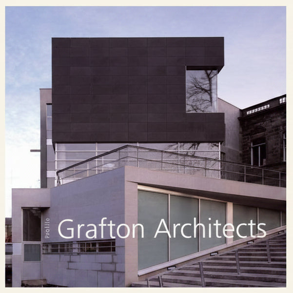 Modern architectural building with 'Grafton Architects' branding