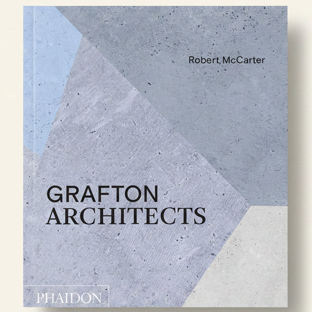 Book cover of 'Grafton Architects' by Robert McCarter with geometric concrete design.