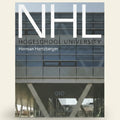 Cover of a book titled 'Hogeschool/University' by Herman Hertzberger with architectural design.