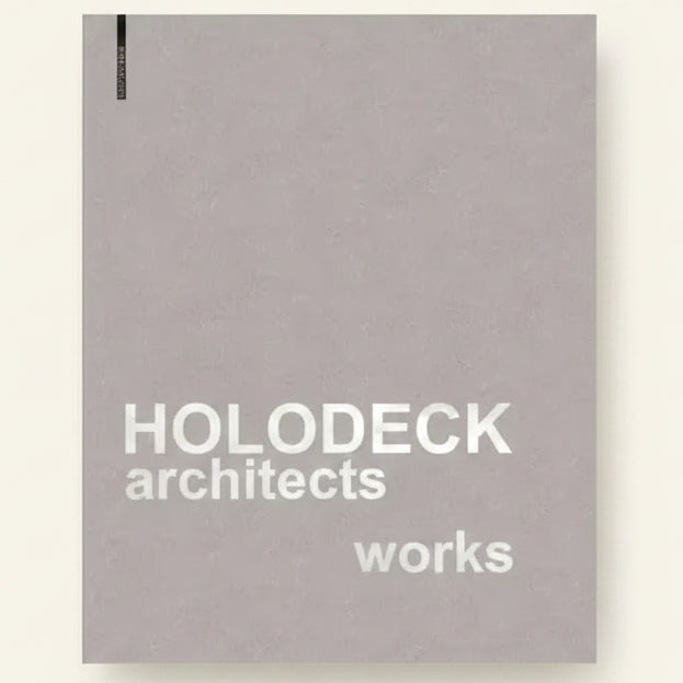 Book cover with 'Holodeck Architects' text on a gray background