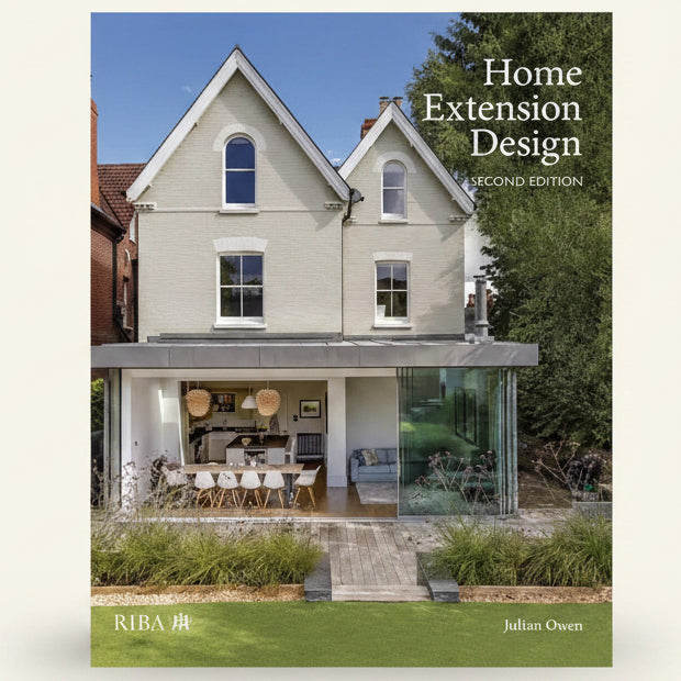 Book cover of 'Home Extension Design' by Julian Owen with a modern house extension.