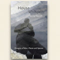 Book cover of 'House Whisper' by Georg Peterseil with a person in a hooded coat against a textured background.