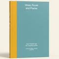 Book cover with orange and teal color scheme and text about 'Ideas, Faces and Places'.