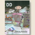 Cover of 'Internet Suburbia' by Andreas Angelidakis featuring futuristic architecture and colorful designs.