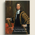 Book cover with a portrait of a man in formal attire, likely from the Irish Georgian Society, on a dark background.