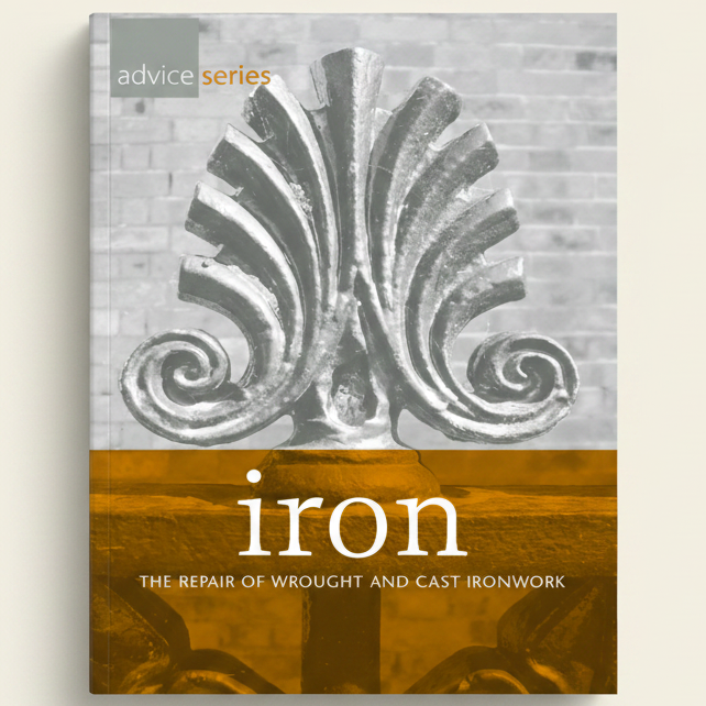 Book cover of 'Iron: The Repair of Wrought and Cast Ironwork' from the advice series.