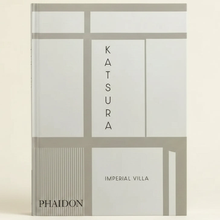 Book cover of 'Katsura Imperial Villa' by Phaidon with geometric design and text.
